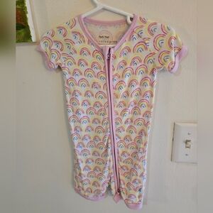 Little Sleepies Pastel Rainbows Shorty Zippy